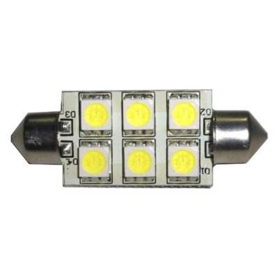 Festoon 6 LED SMD 5050 3chips 42mm 12V